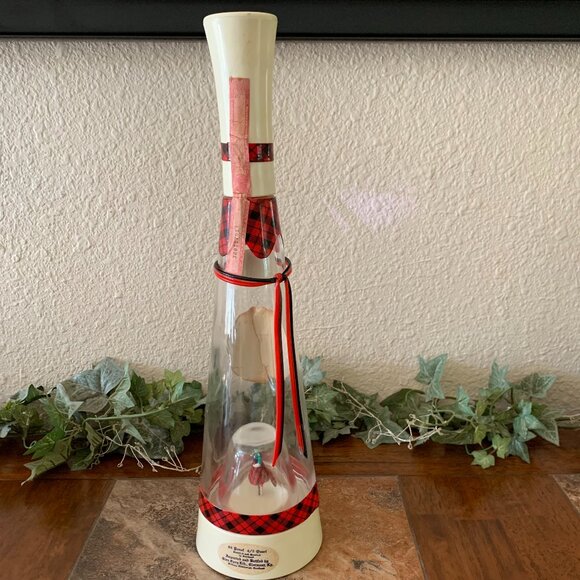 Collectible Gilbey's Spey Royal Scotch Whiskey Bottle (empty) w/ Highland Dancer - Picture 2 of 10